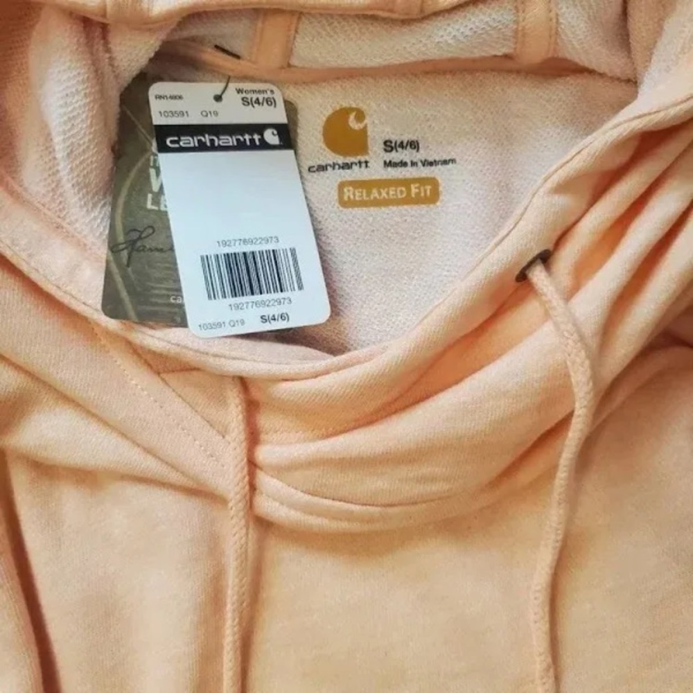 NWT Carhartt Women's Hoodie 103591 Sunset Heather Small (4/6) - Picture 4 of 5